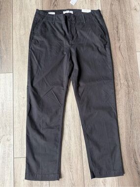🆕 LOFT The Monroe Slim Mid-Rise Black Chino Pants